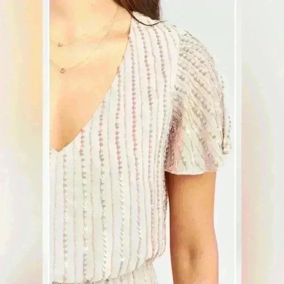 Show me your mumu- NWOT Show me the ring Beaded Maxi Dress Sz M - Picture 3 of 12